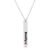 Vertical Bar Name Necklace - Beleco Jewelry