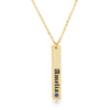 Vertical Bar Name Necklace - Beleco Jewelry