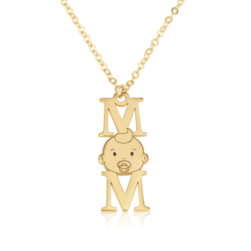 Vertical MOM Necklace
