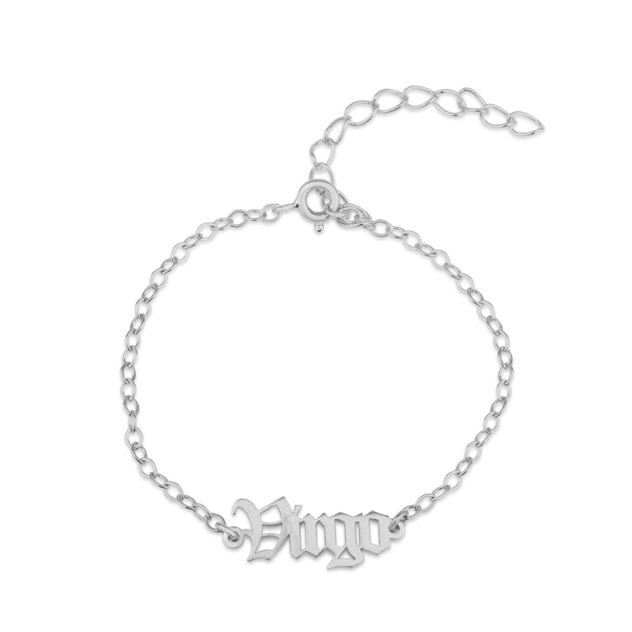Virgo Script Bracelet