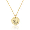 Virgo Zodiac Disk Necklace - Beleco Jewelry